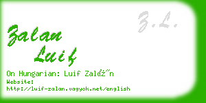 zalan luif business card